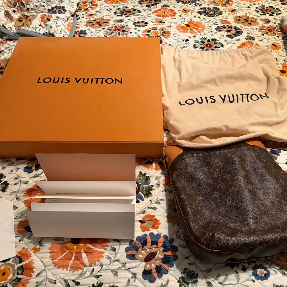 Louis Vuitton Brown Odeon Monogram Bag with Box and Dust bag. Priced to sell.
